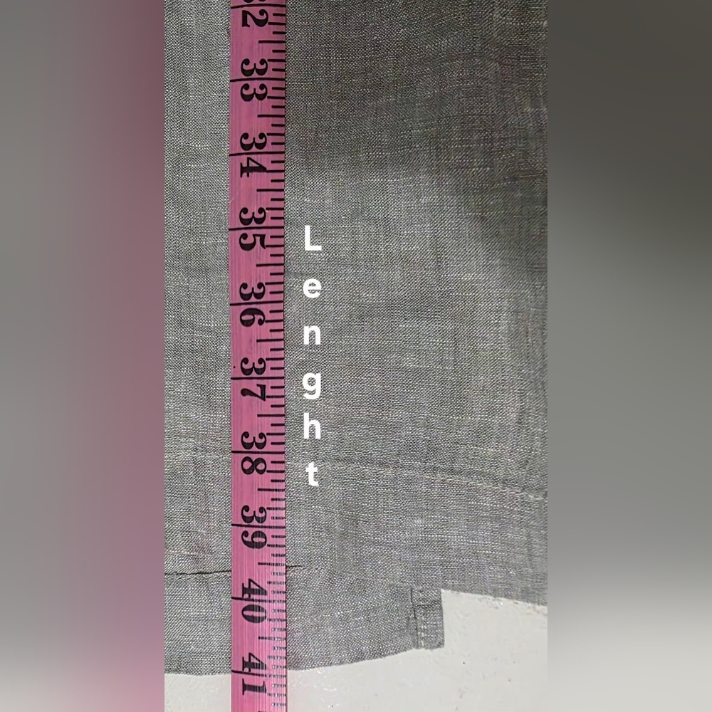 Tahari 100 % Linen Midi Shirt Dress XL NWT - Picture 10 of 14